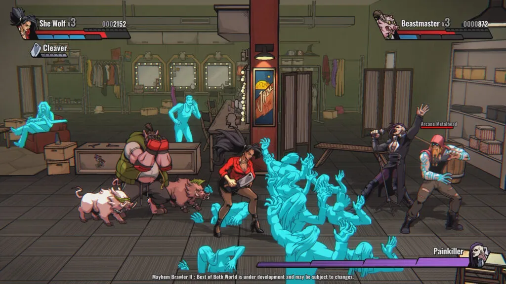 NGPNoticias Un beat 'em up donde puedes pegar a alguien 20 años antes de que te caiga mal - Mayhem Brawler II: Best of Both Worlds