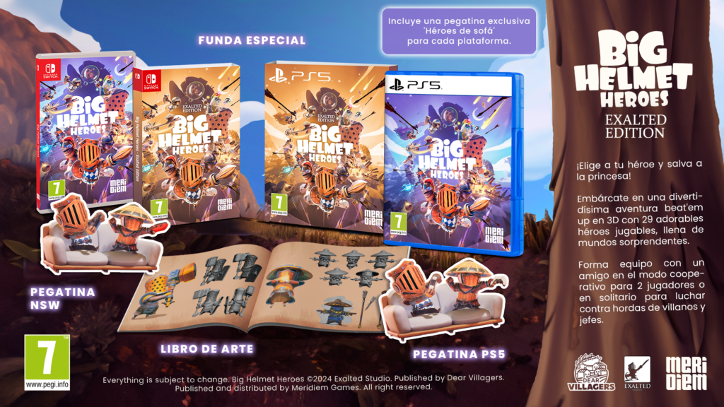 NGPNoticias Big Helmet Heroes Exalted Edition: Edición física para consolas
